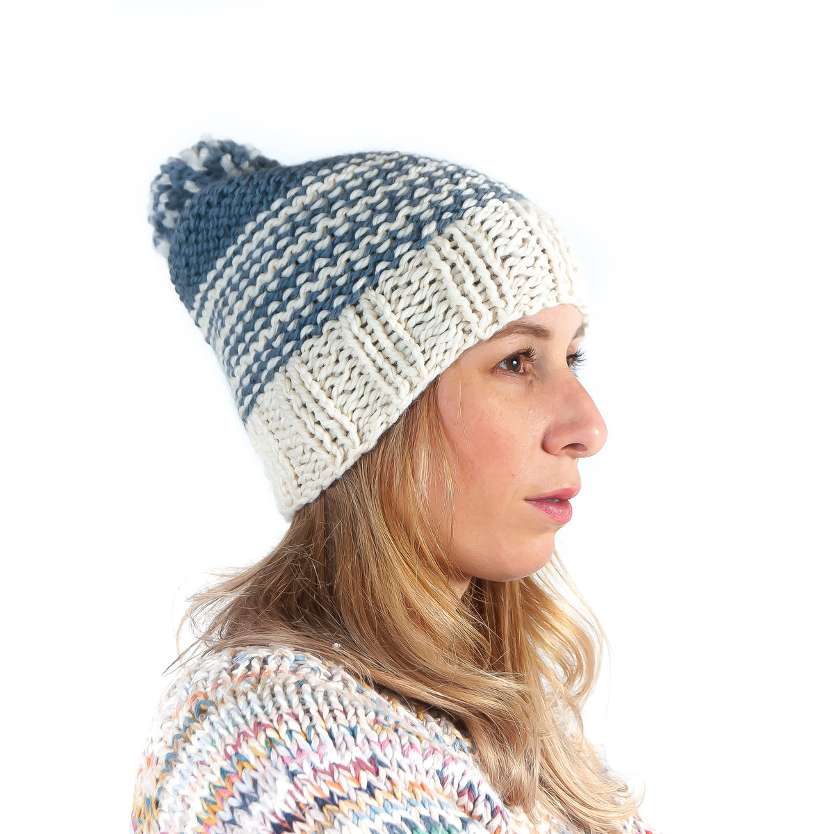 【BAON】[unisex] Lupefe wool color knit Lois Beanie Knit Kit – Woolosophy
