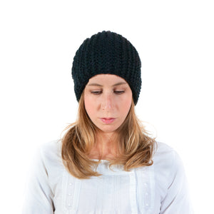 Rib Row Beanie Free Knitting Pattern