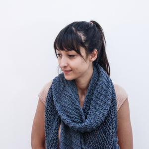 Recycled Denim Triangel Scarf