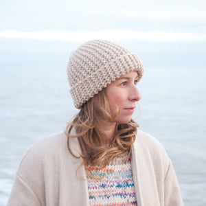 Rib Row Beanie Free Knitting Pattern