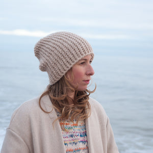 Rib Row Beanie Free Knitting Pattern